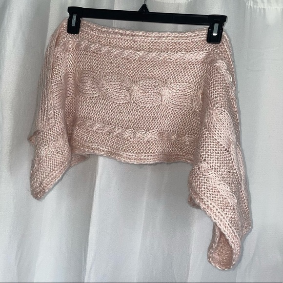 Jessica Simpson Scarf Cable Knit Sequin Sparkle Design - Picture 4 of 4